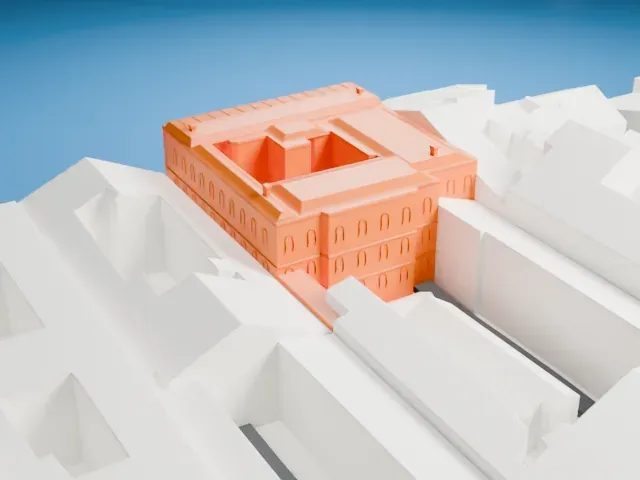 Vladimir Palace model, South view