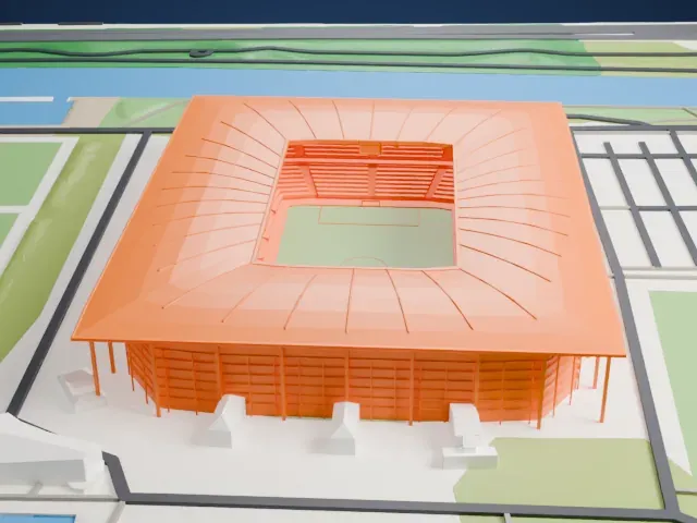 Volkswagen Arena model, North view
