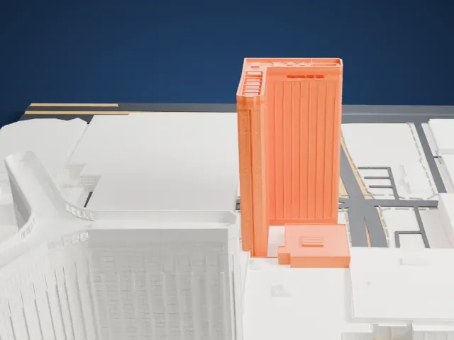 W Las Vegas model, East view
