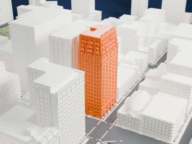 W New York Union Square model, West view