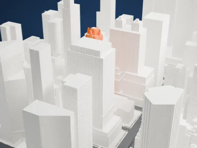 Waldorf Astoria New York model, North view
