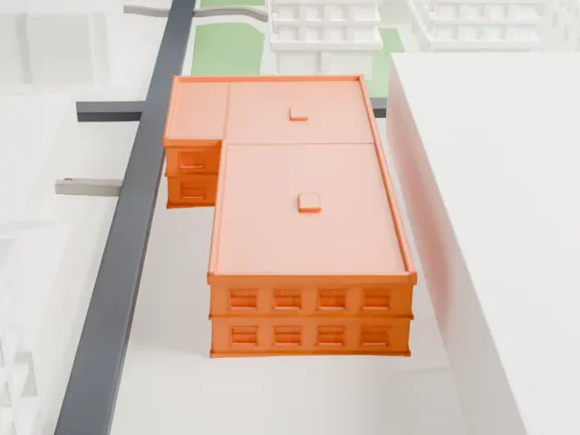 Walt Disney Studios (Burbank) model, East view
