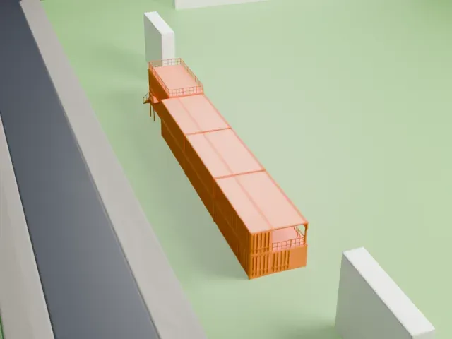 Wanderers Grounds model, East view