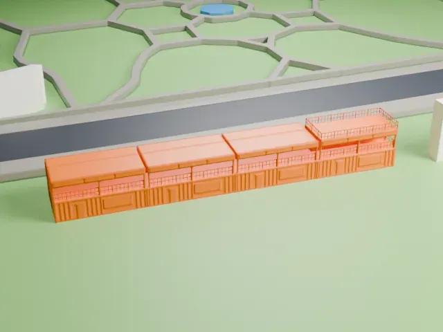 Wanderers Grounds model, North view