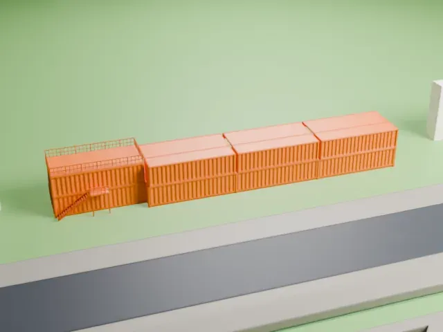 Wanderers Grounds model, South view