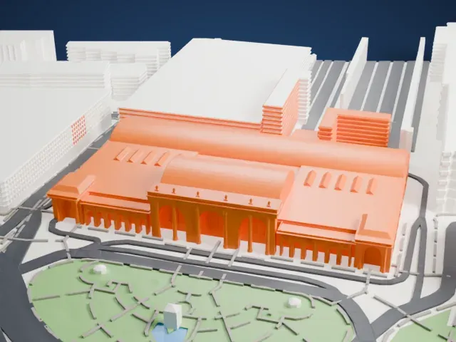 Washington Union Station model, South view