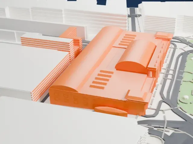 Washington Union Station model, West view