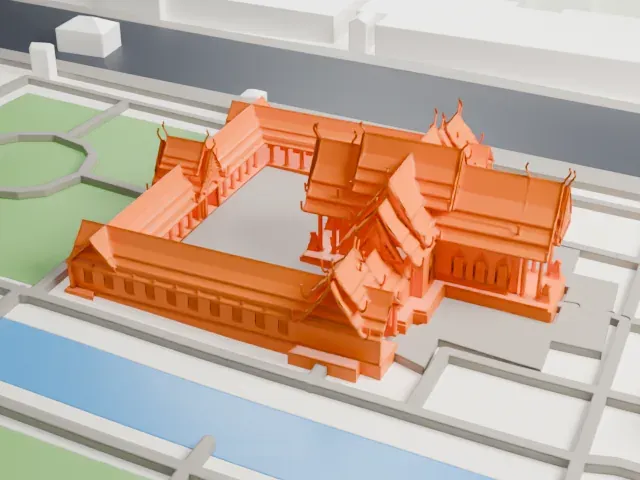 Wat Benchamabophit model, South view