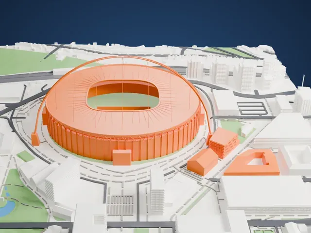 Wembley Stadium model, North view