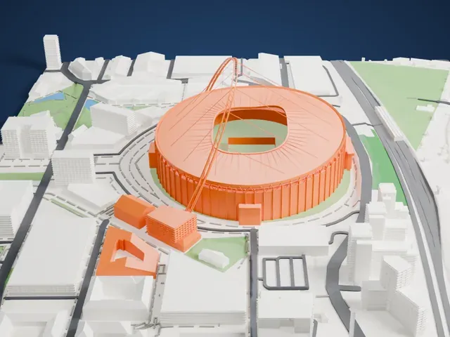 Wembley Stadium model, West view