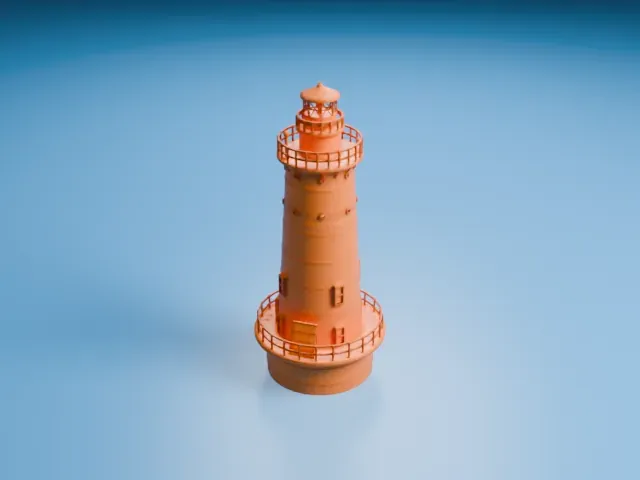 West Bank Light model, East view
