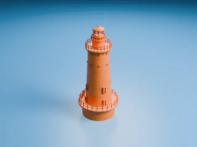 West Bank Light model, North view