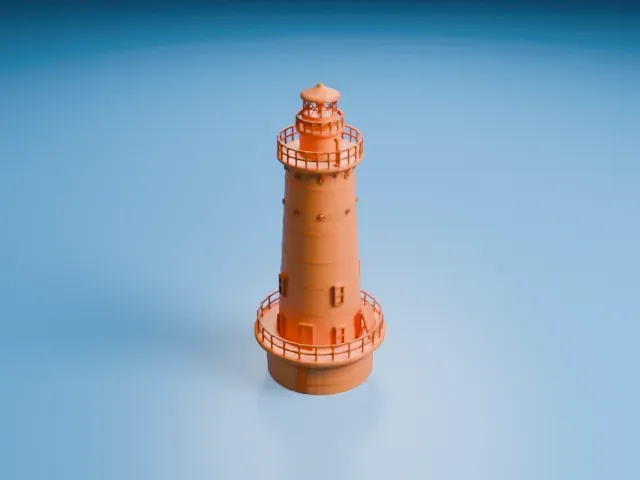 West Bank Light model, South view