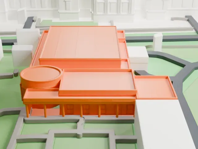 West Wing model, East view