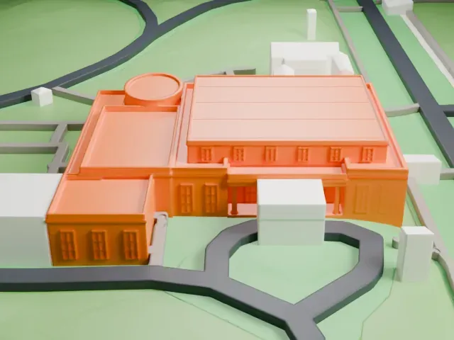 West Wing model, North view