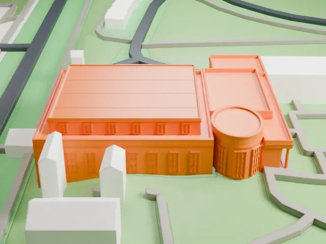 West Wing model, South view