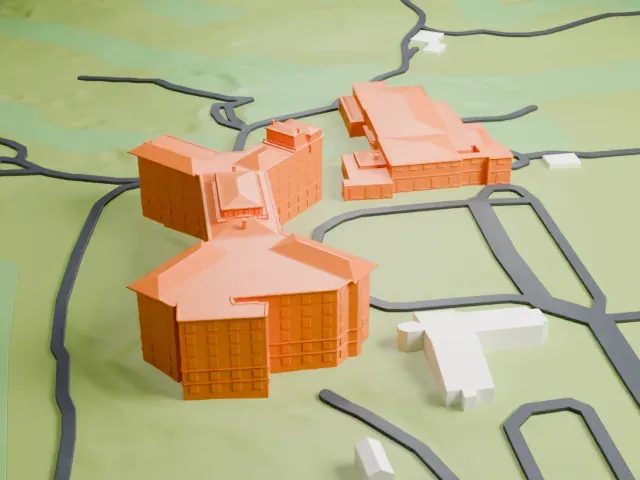 Westchester Country Club model, East view