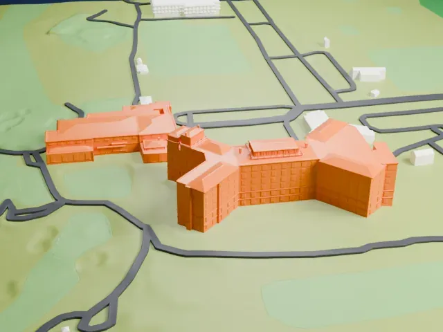 Westchester Country Club model, South view