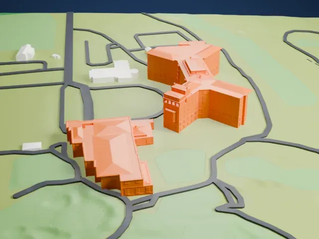 Westchester Country Club model, West view