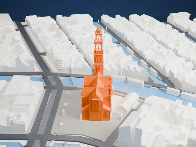Westerkerk model, East view