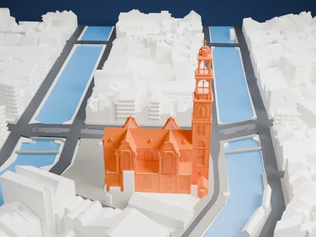 Westerkerk model, North view