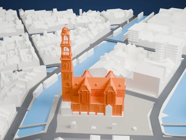 Westerkerk model, South view