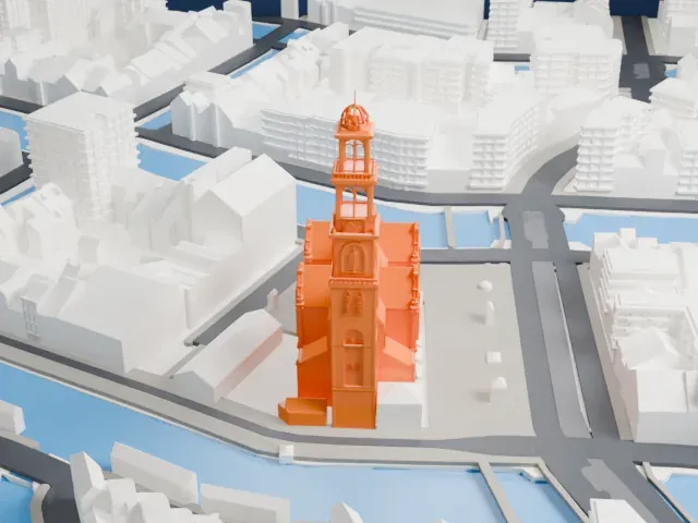 Westerkerk model, West view