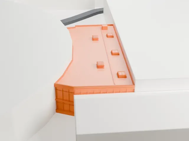Westfalenhallen model, North view