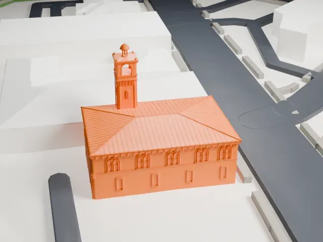 Westfield Fire Headquarters model, East view