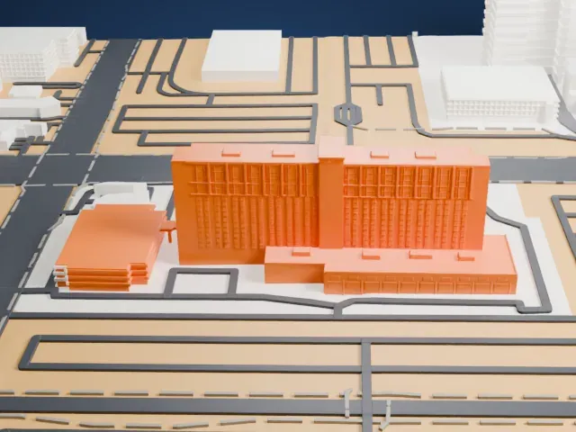 Westin Las Vegas model, North view