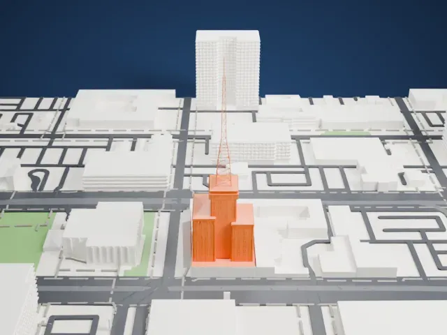 Westward Ho model, East view