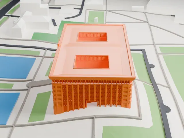White House, Bishkek model, East view