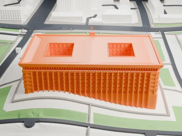 White House, Bishkek model, North view