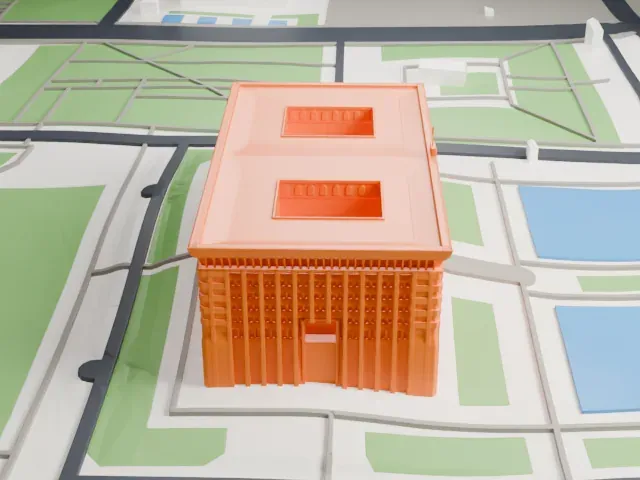 White House, Bishkek model, West view