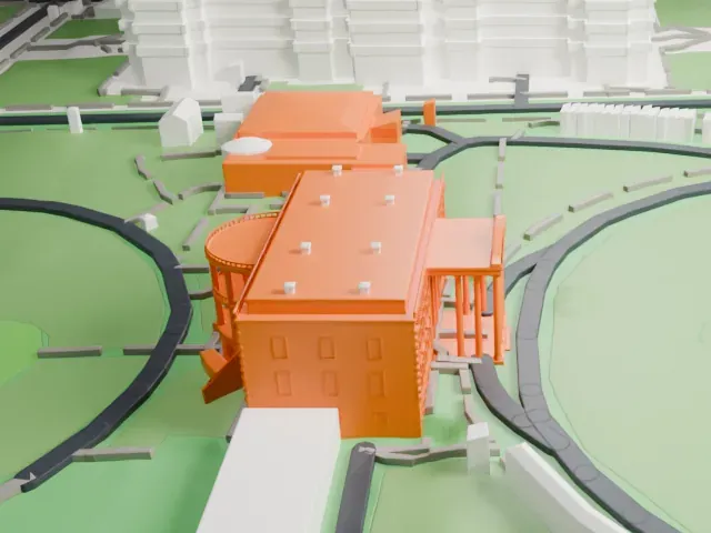 White House model, East view