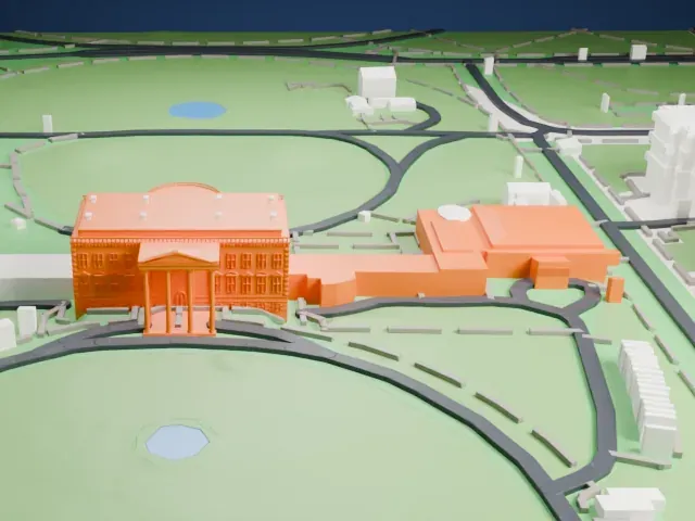 White House model, North view