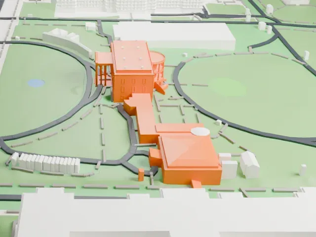 White House model, West view