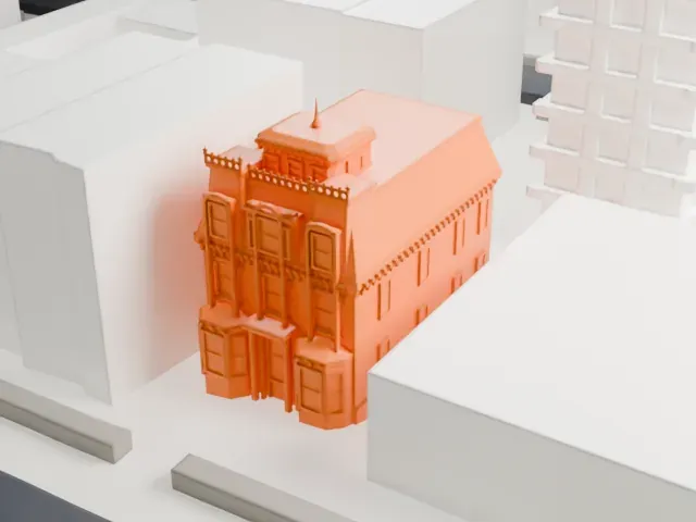 William B. Cronyn House model, South view