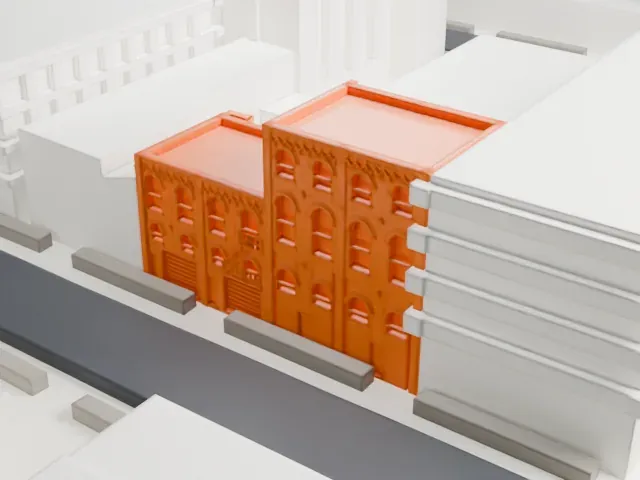 William Ulmer Brewery model, East view