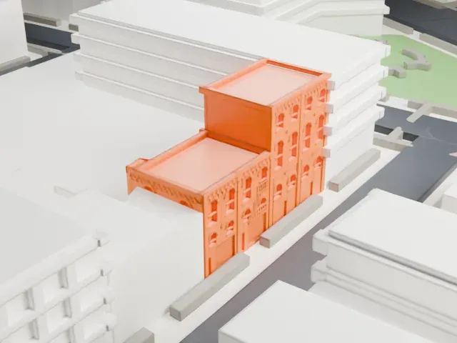 William Ulmer Brewery model, South view