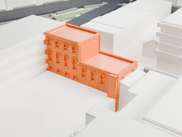William Ulmer Brewery model, West view