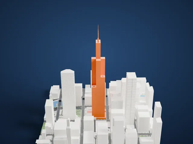 Willis Tower model, East view