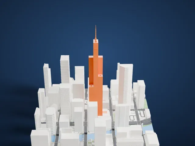 Willis Tower model, West view