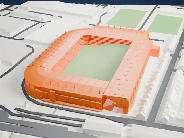 Windsor Park model, East view