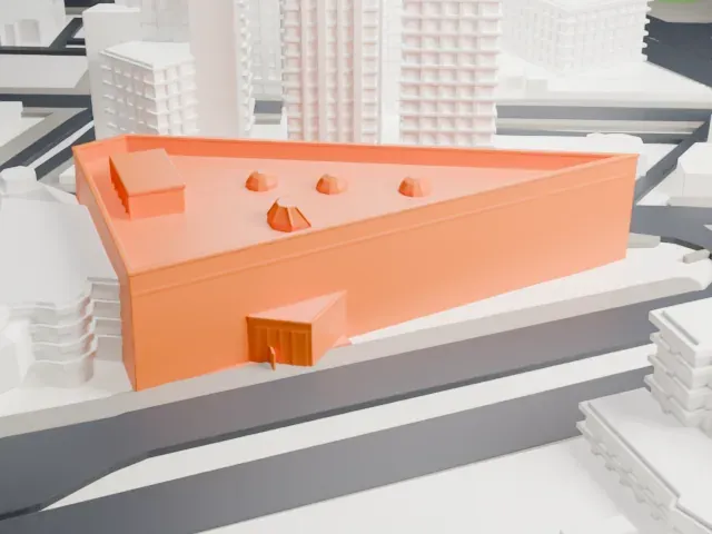 Winnipeg Art Gallery model, East view