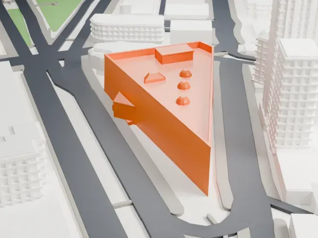 Winnipeg Art Gallery model, North view