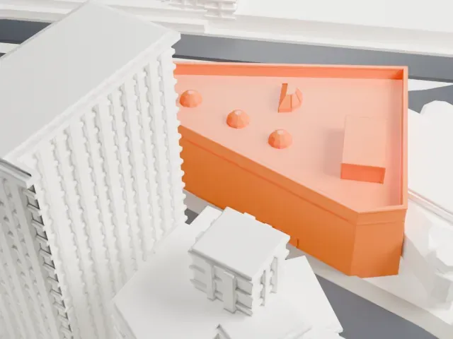 Winnipeg Art Gallery model, West view