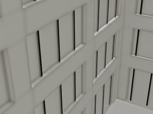 Winter Garden Theatre model, East view