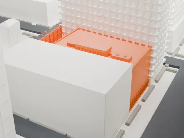 Winter Garden Theatre model, South view