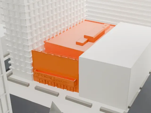 Winter Garden Theatre model, West view